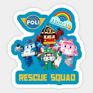 resque squad Sticker